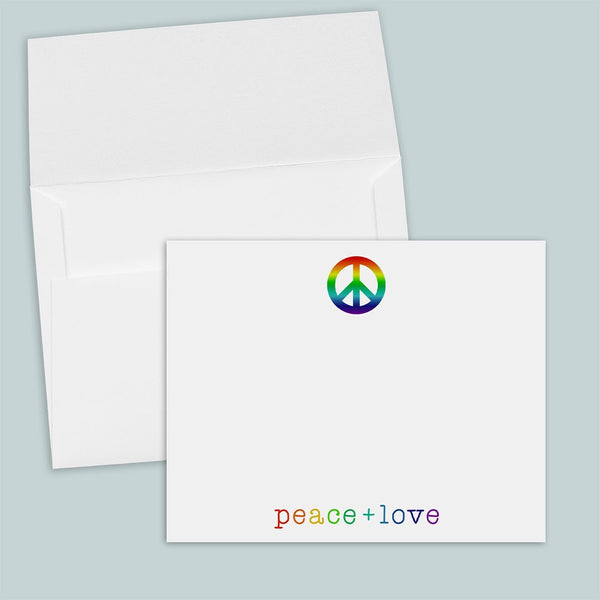 Rainbow Peace - Note Card - The Note House
