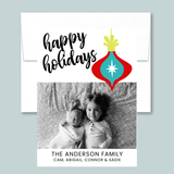 Retro Ornament - Personalized Photo Card - The Note House
