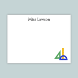 Rulers - Personalized Flat Note Card - The Note House