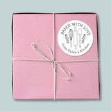 Simple Kitchen - Personalized Round Baking Gift Sticker - The Note House