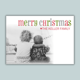 Simply Christmas - Personalized Photo Card - The Note House