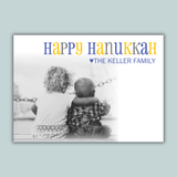 Simply Hanukkah - Personalized Photo Card - The Note House