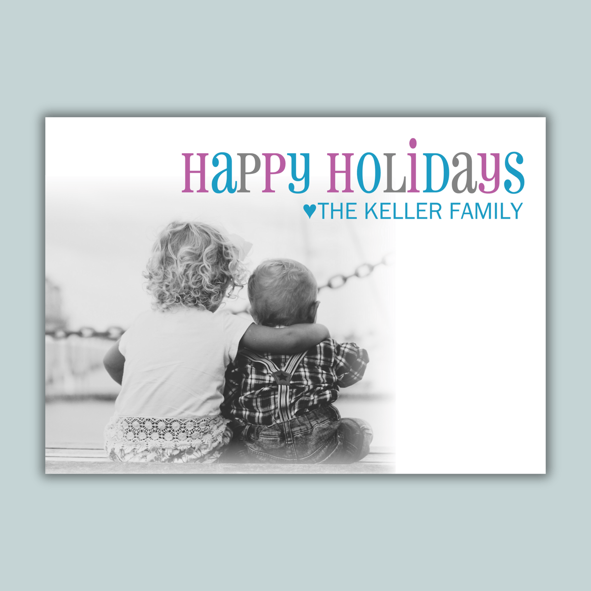 Simply Holiday - Personalized Photo Card - The Note House