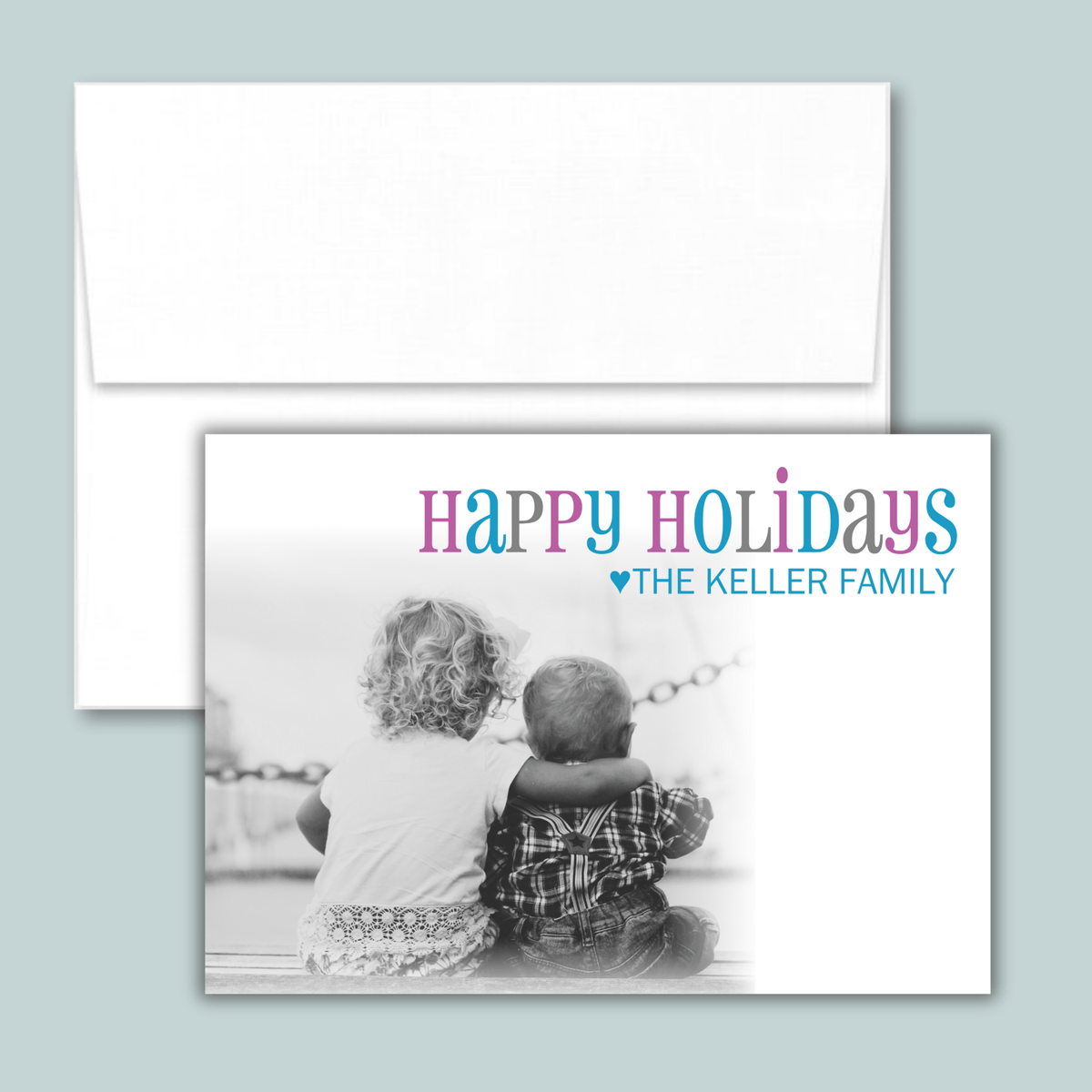 Simply Holiday - Personalized Photo Card - The Note House