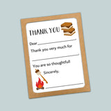 S'mores - Fill - in Thank You Cards - The Note House