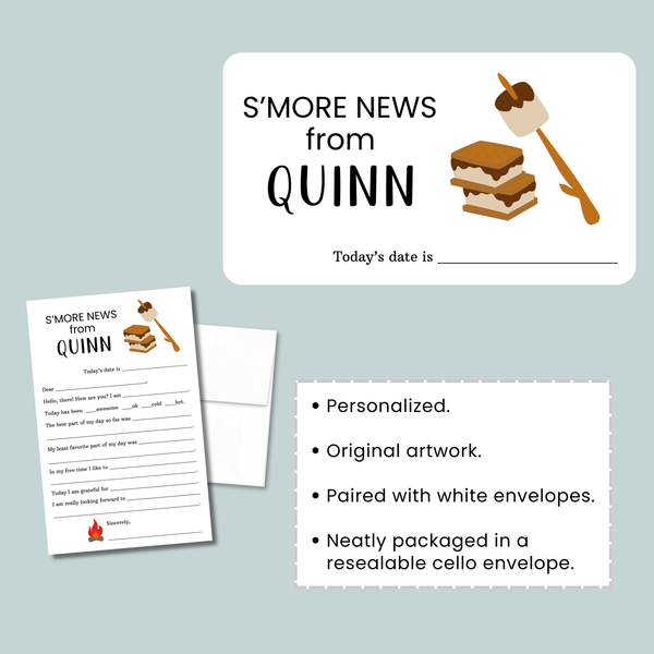 S'mores - Personalized Fill - in Letter Template - The Note House