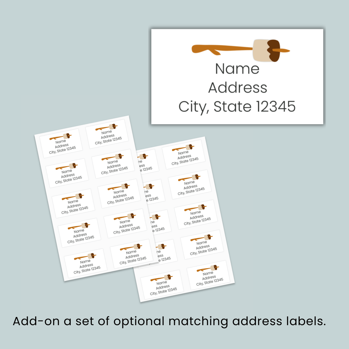 S'mores - Personalized Fill - in Letter Template - The Note House