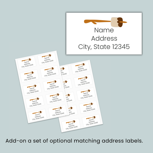 S'mores - Personalized Lined Letter Template - The Note House