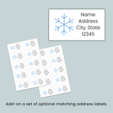 Snow Skiing - Personalized Fill - in Letter Template - The Note House