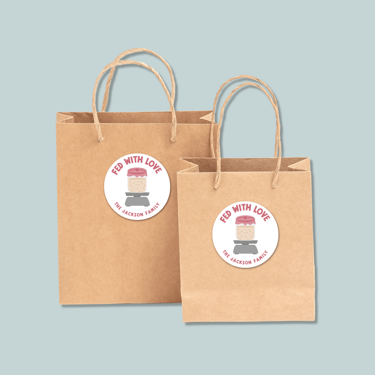 Sourdough Starter - Personalized Round Gift Sticker - The Note House