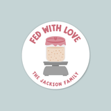 Sourdough Starter - Personalized Round Gift Sticker - The Note House