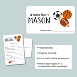 Sports - Personalized Fill - in Letter Template - The Note House