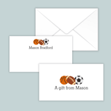 Sports - Personalized Gift Enclosure - The Note House
