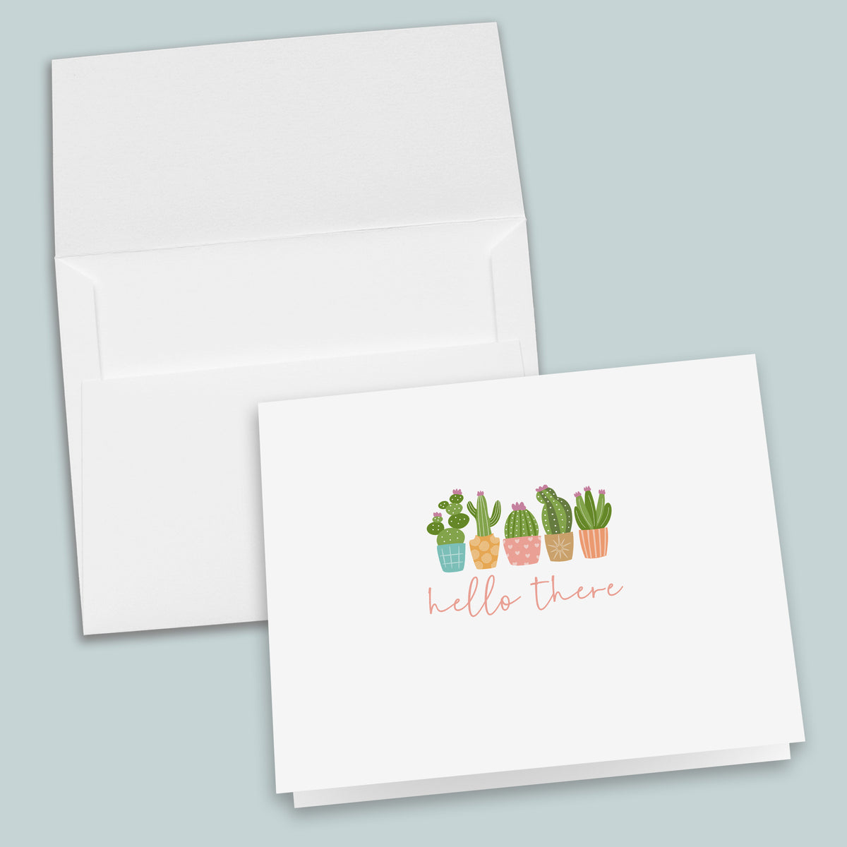 Succulents - Folded Note Cards