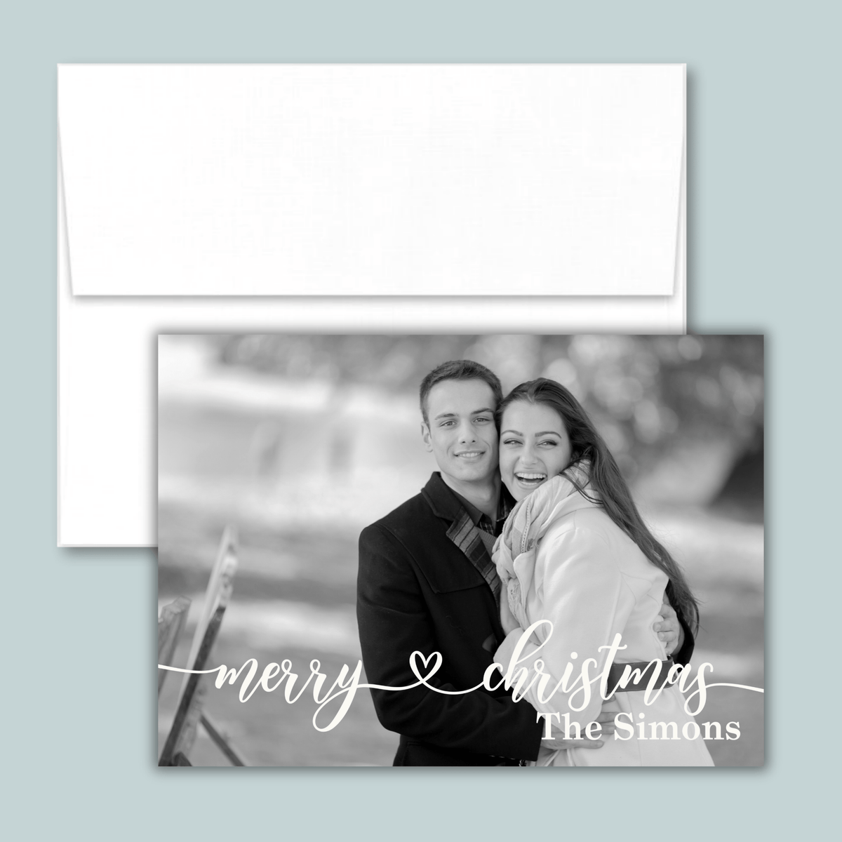 Tartan Plaid Christmas - Personalized Photo Card - The Note House