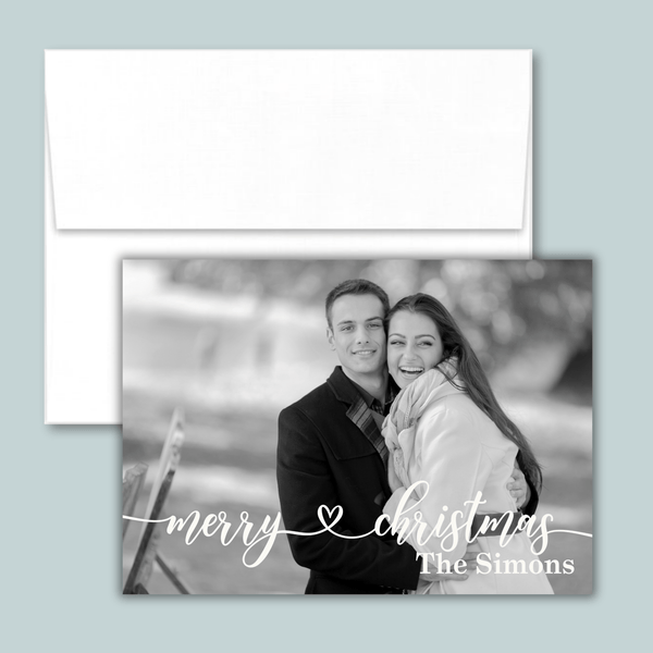 Tartan Plaid Christmas - Personalized Photo Card - The Note House