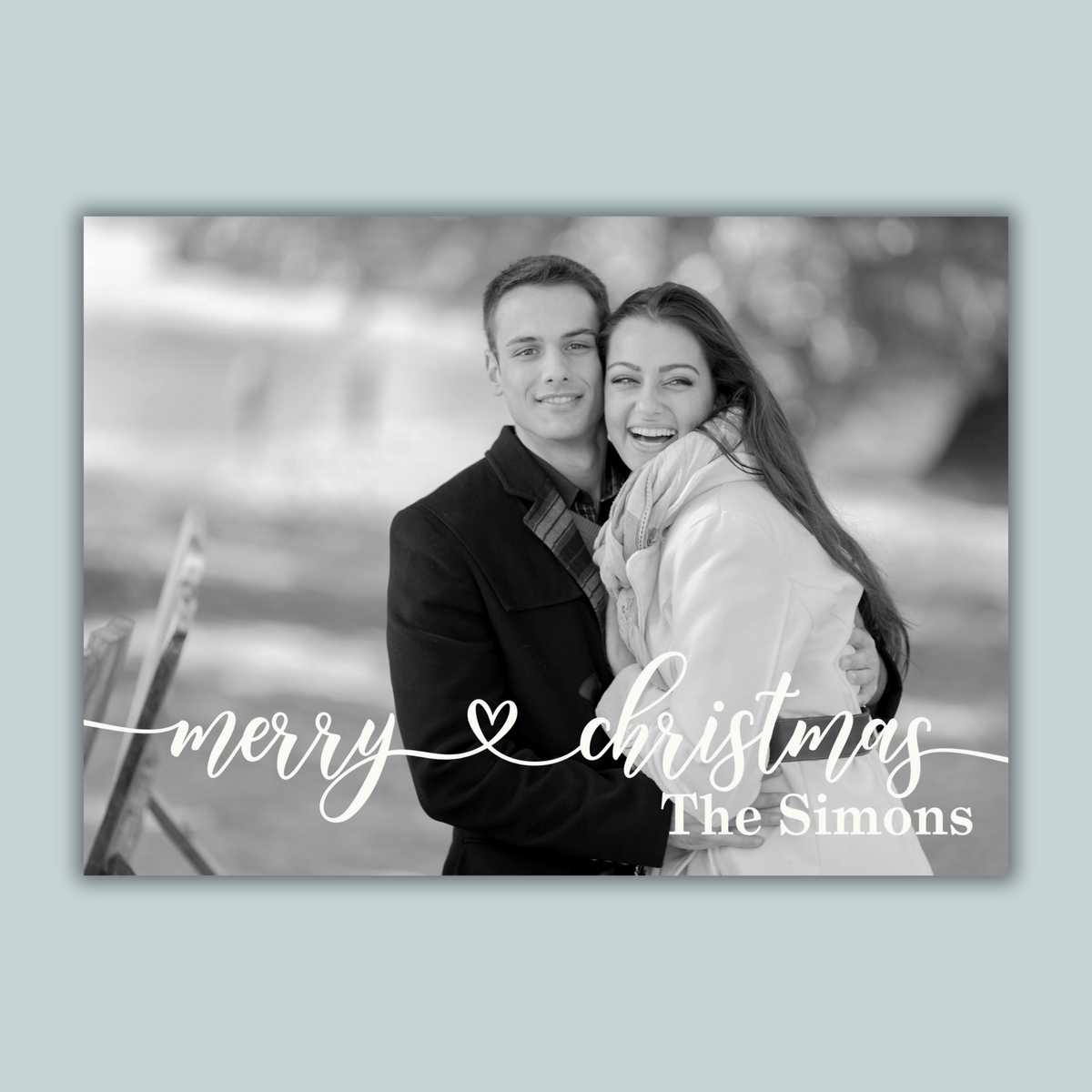 Tartan Plaid Christmas - Personalized Photo Card - The Note House