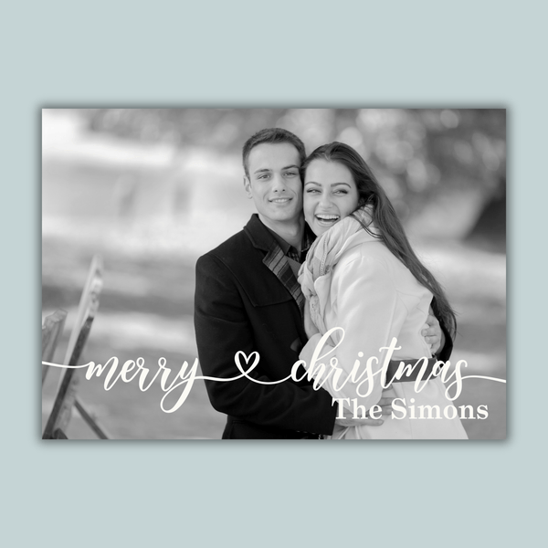 Tartan Plaid Christmas - Personalized Photo Card - The Note House