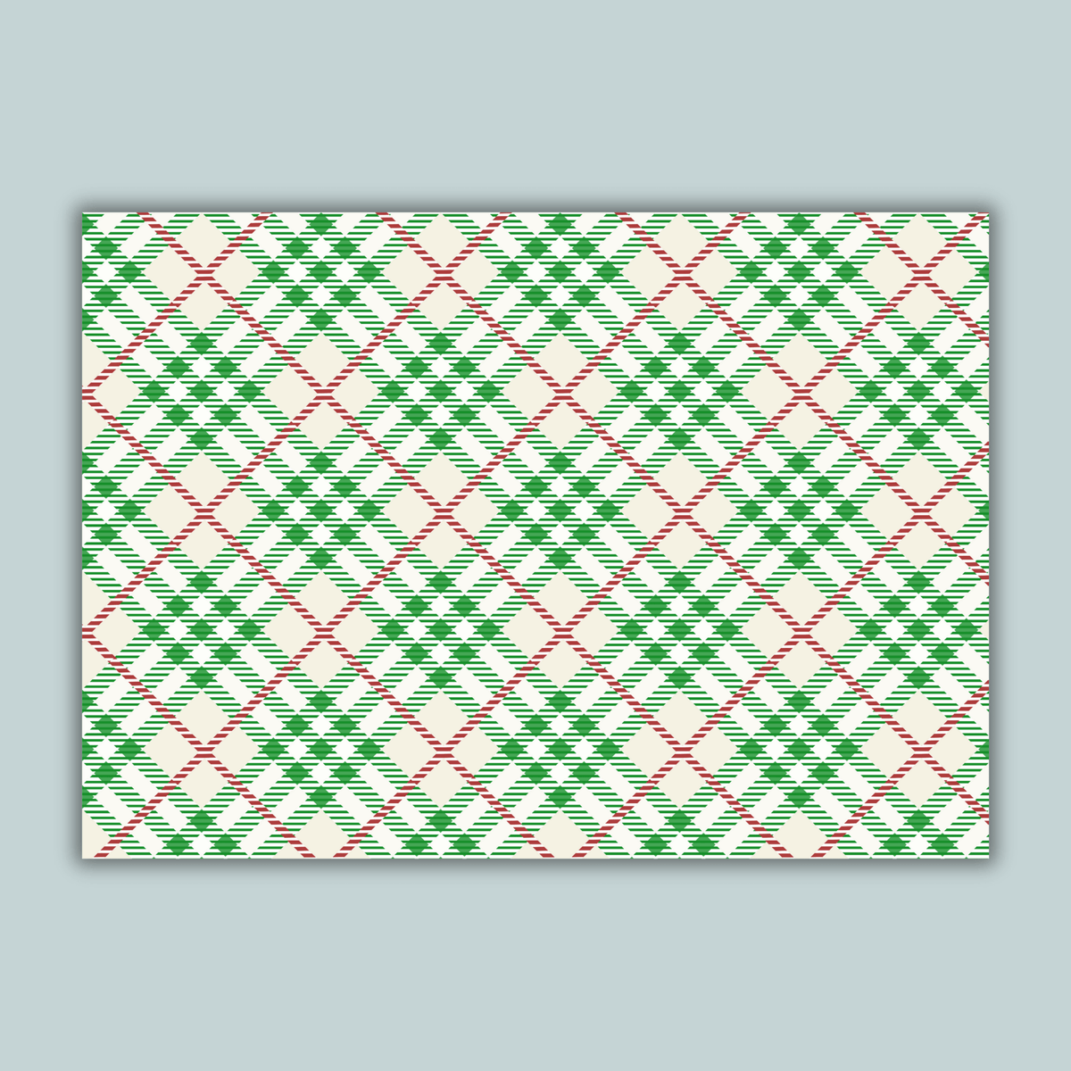 Tartan Plaid Christmas - Personalized Photo Card - The Note House