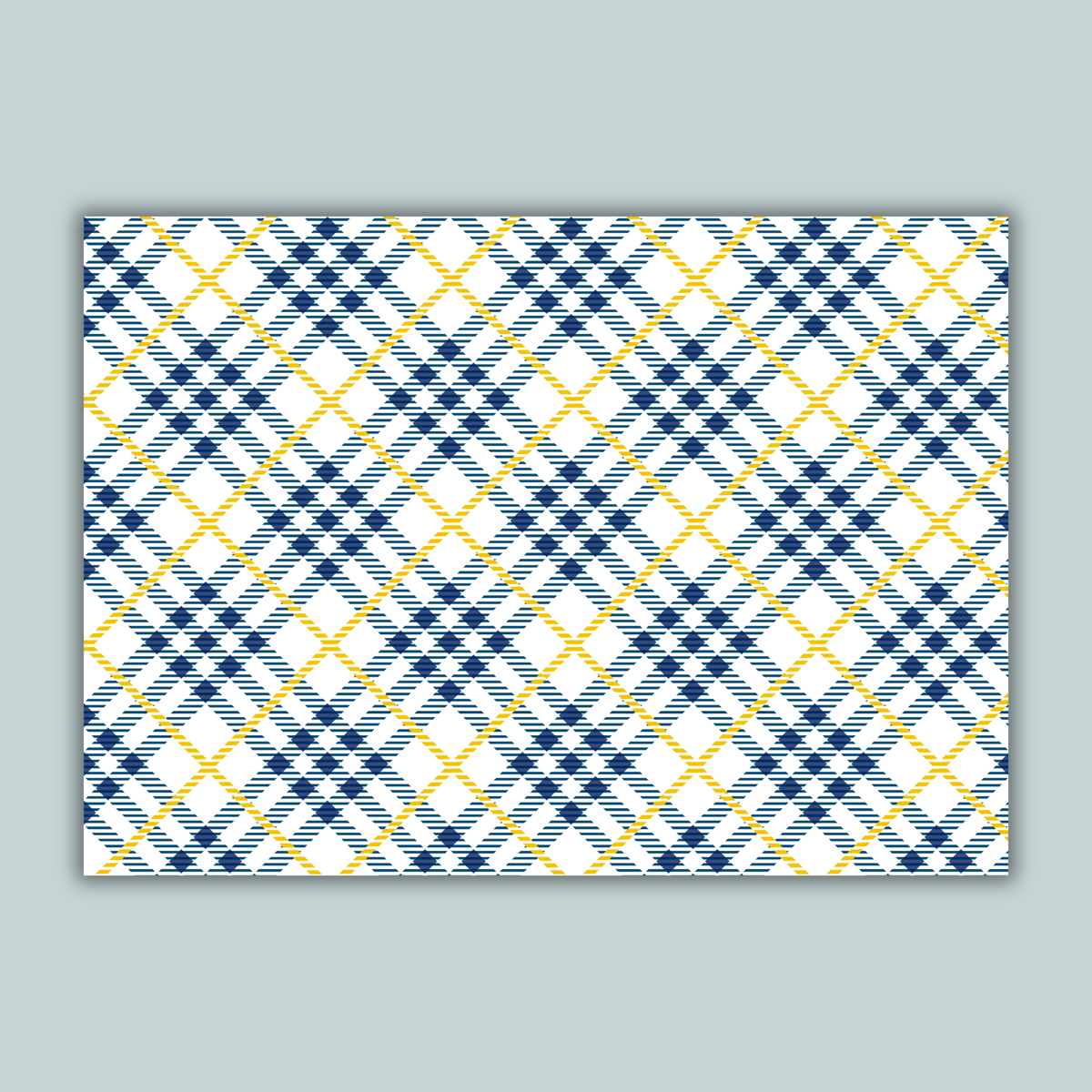 Tartan Plaid Hanukkah - Personalized Photo Card - The Note House