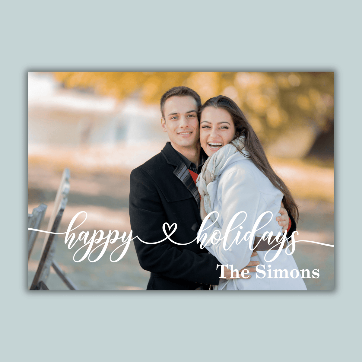Tartan Plaid Holiday - Personalized Photo Card - The Note House