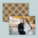Tartan Plaid Holiday - Personalized Photo Card - The Note House