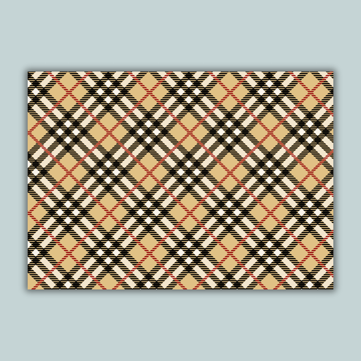 Tartan Plaid Holiday - Personalized Photo Card - The Note House