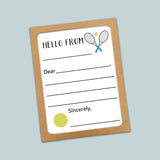 Tennis - Lined Note Cards - The Note House