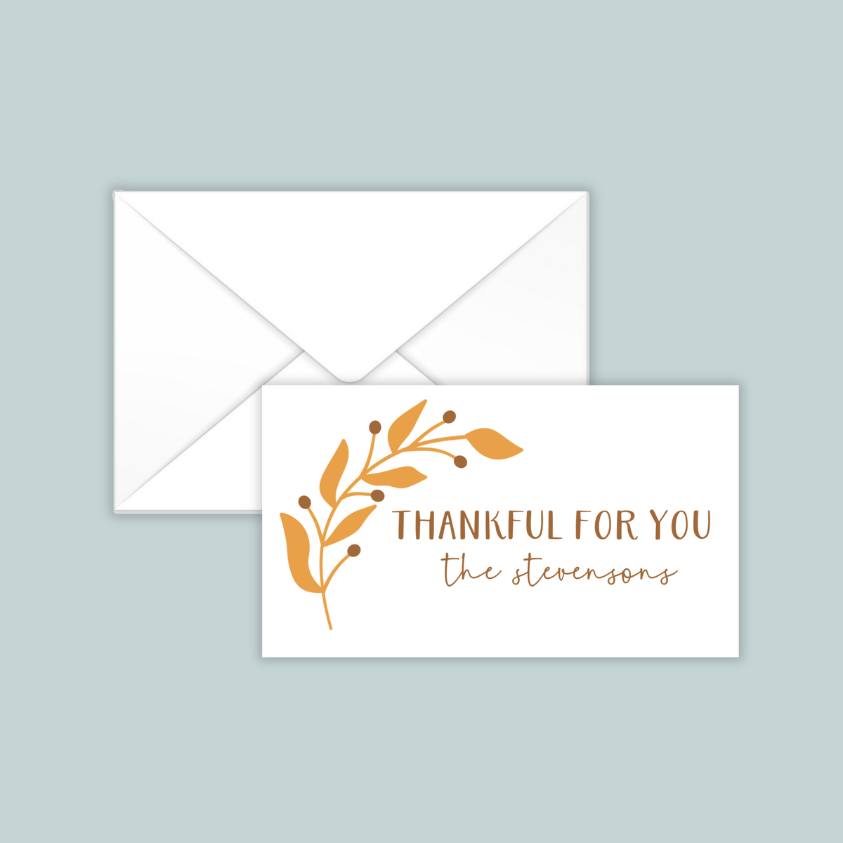 Thankful - Personalized Gift Enclosure - The Note House