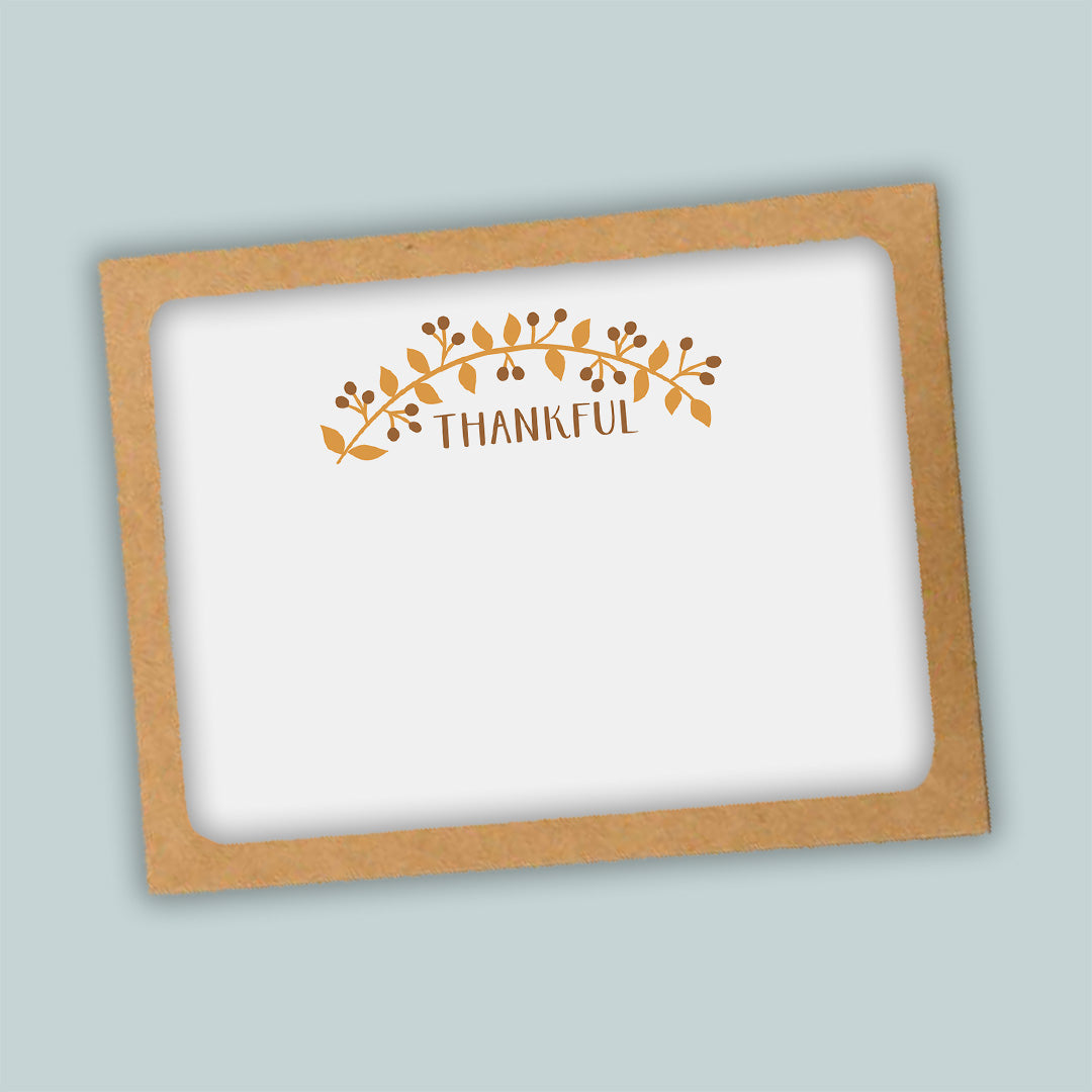 Thankful - Flat Note Cards
