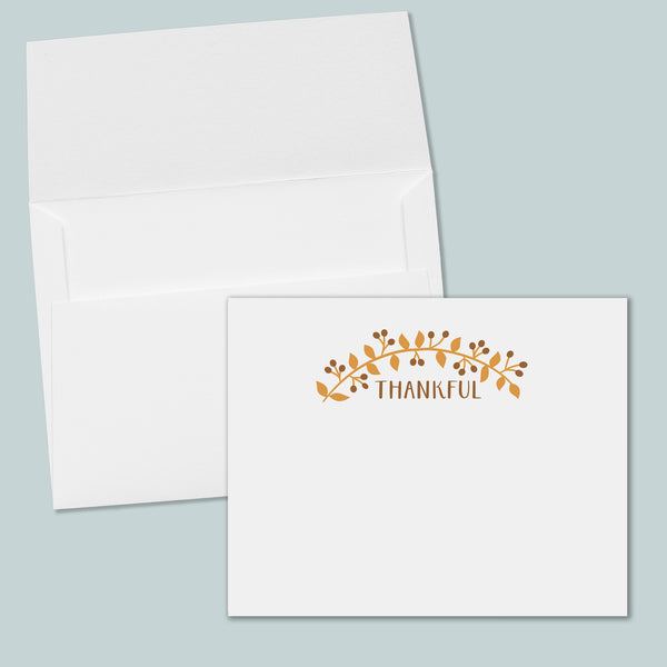 Thankful - Flat Note Cards