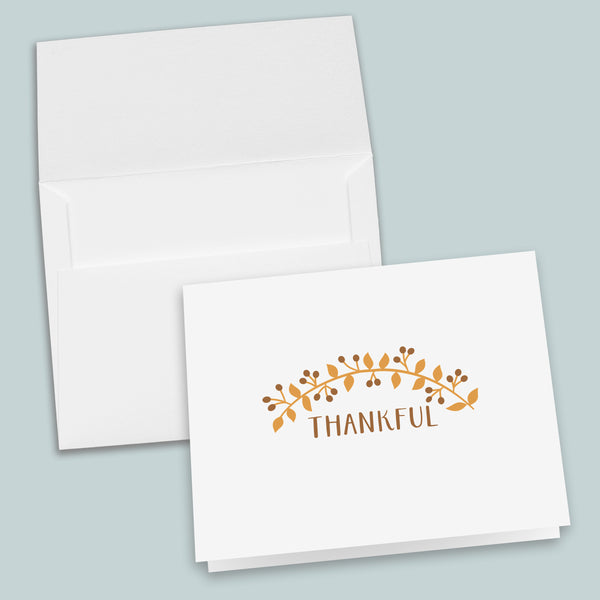 Thankful - Folded Note Card