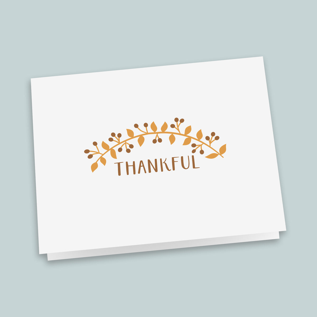 Thankful - Folded Note Card