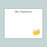 Theater - Personalized Flat Note Card - The Note House