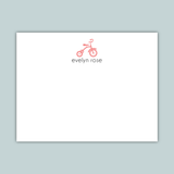 Tricycle - Personalized Flat Note Card - The Note House