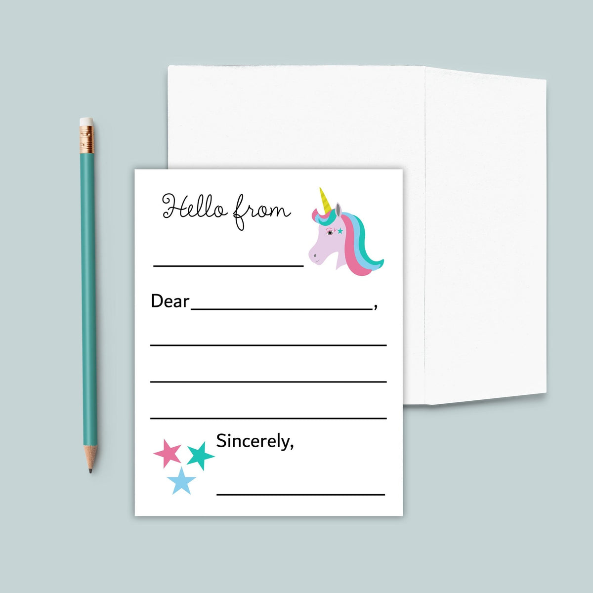 Unicorn - Lined Note Cards - The Note House