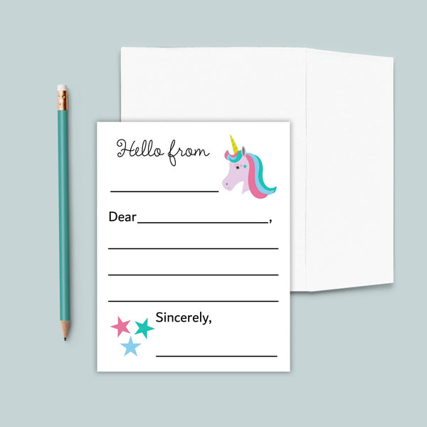 Unicorn - Lined Note Cards - The Note House