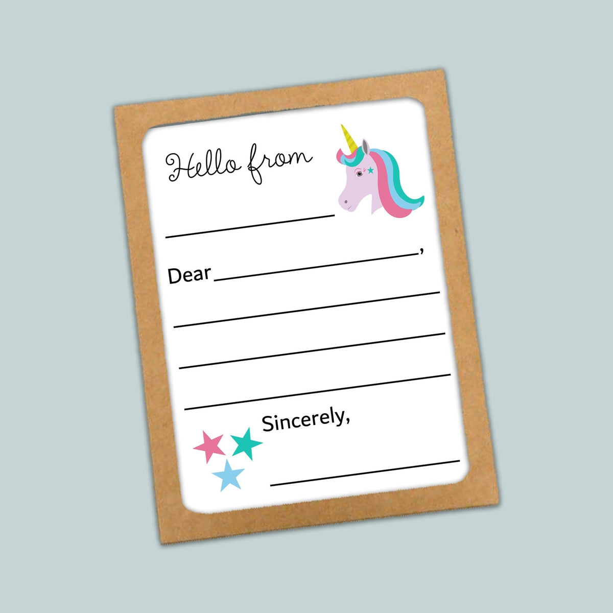 Unicorn - Lined Note Cards - The Note House