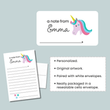 Unicorn - Personalized Lined Letter Template - The Note House