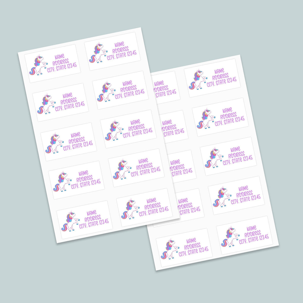 Unicorn Rainbow - Personalized Lined Letter Writing Stationery - The Note House