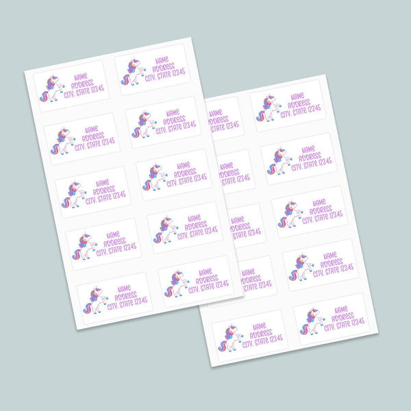 Unicorn Rainbow - Personalized Lined Letter Writing Stationery - The Note House