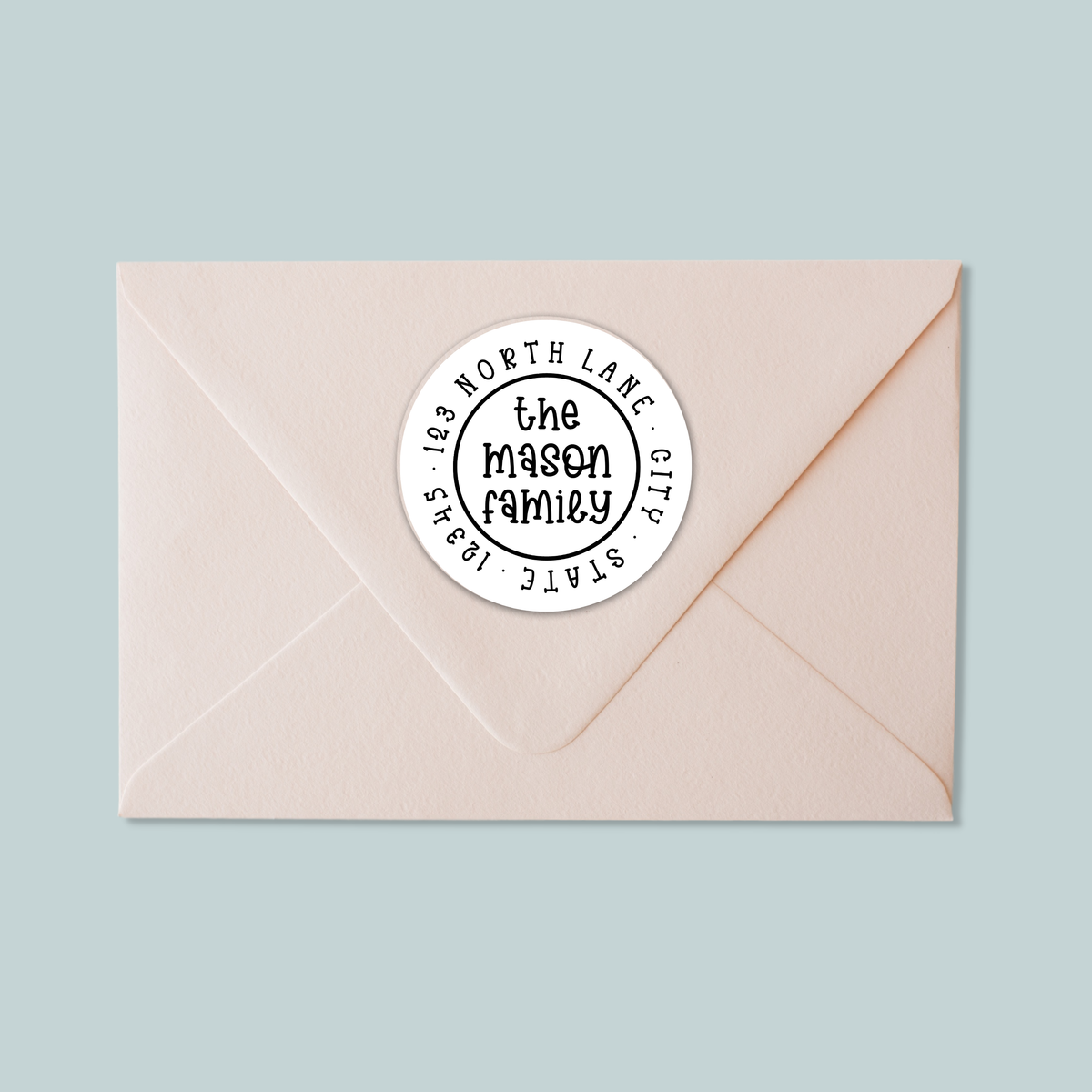 Simple Whimsy - Round Address Label