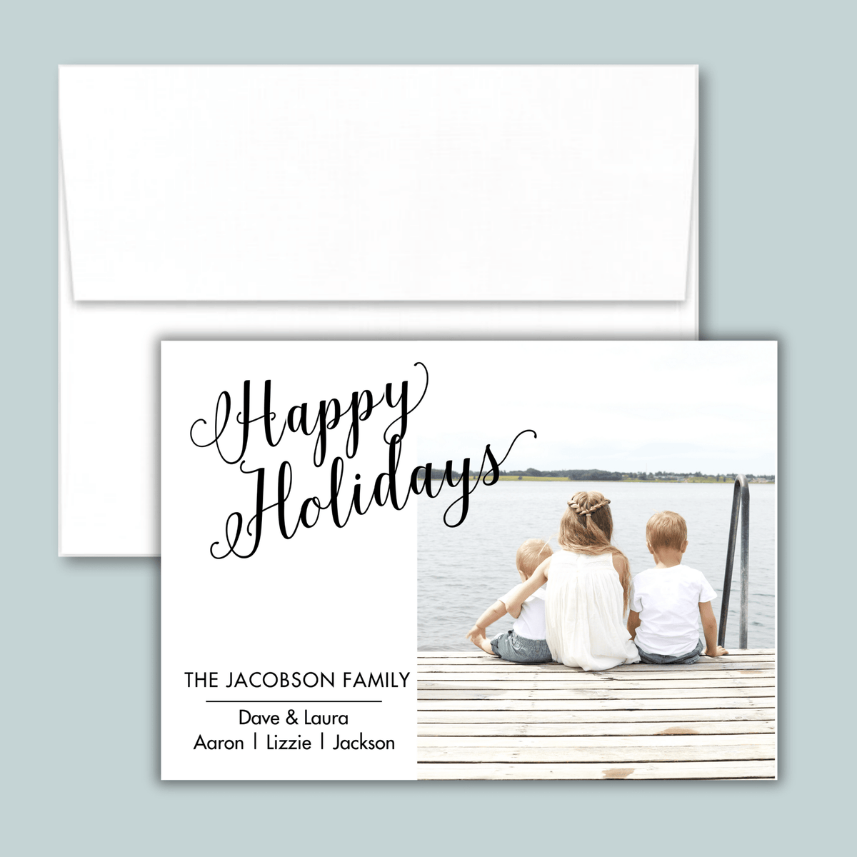 Zigzag - Personalized Photo Card - The Note House