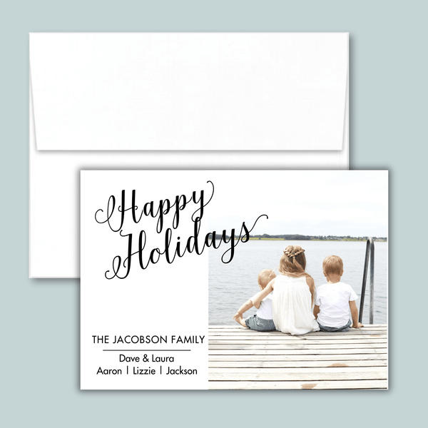 Zigzag - Personalized Photo Card - The Note House