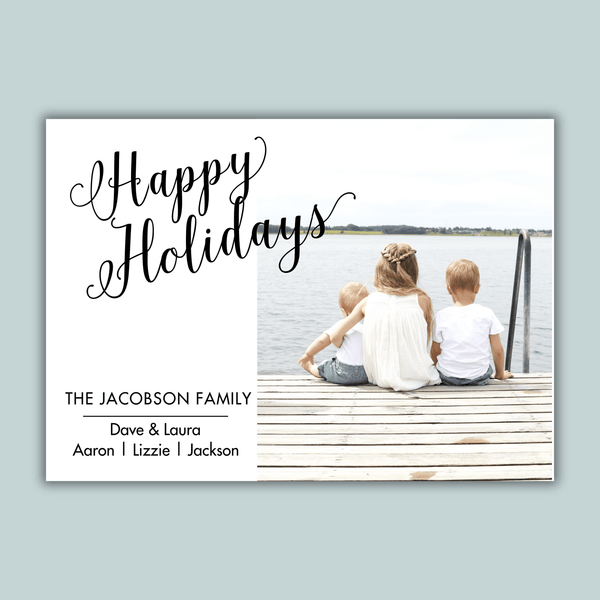 Zigzag - Personalized Photo Card - The Note House