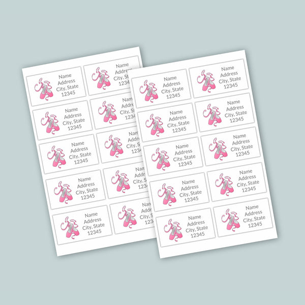 Ballerina - Personalized Lined Letter Writing Stationery - The Note House