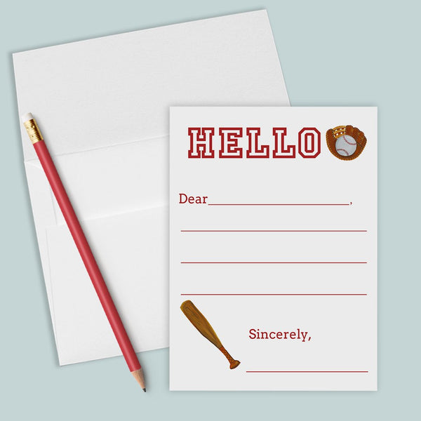 Baseball - Lined Note Cards - The Note House