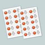 Basketball Sport- Personalized Lined Letter Writing Stationery - The Note House