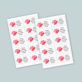 Bee Mine Valentine - Personalized Lined Letter Writing Stationery - The Note House
