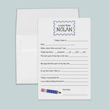 Blue Pencil - Personalized Fill-in Letter Template - The Note House